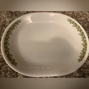 Vintage Corelle Spring Blossom Green Platter